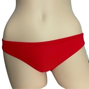 VITAMIN A Midori Bikini Bottoms Red Size 6 Small